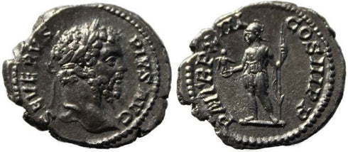 Septimius Severus silver denarius 193-211AD - Roma